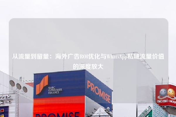 从流量到留量：海外广告ROI优化与WhatsApp私域流量价值的深度放大