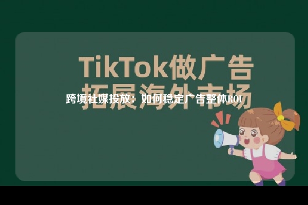 跨境社媒投放：如何稳定广告整体ROI