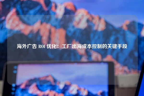 海外广告 ROI 优化：工厂出海成本控制的关键手段